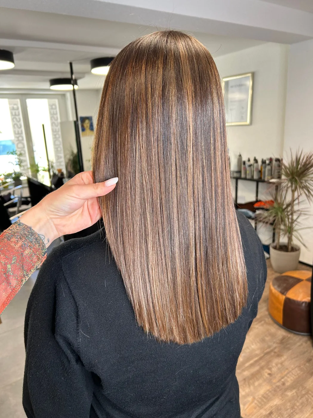 Rich Brunette Coloration mit Tiefe und Dimension